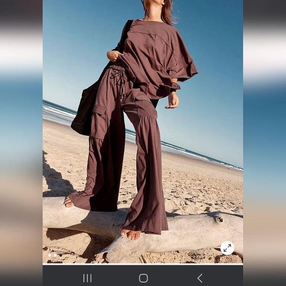 FREE PEOPLE "Russell Set" in  Chocolate Merlot SOLD OUT ONLINE! - Picture 4 of 14
